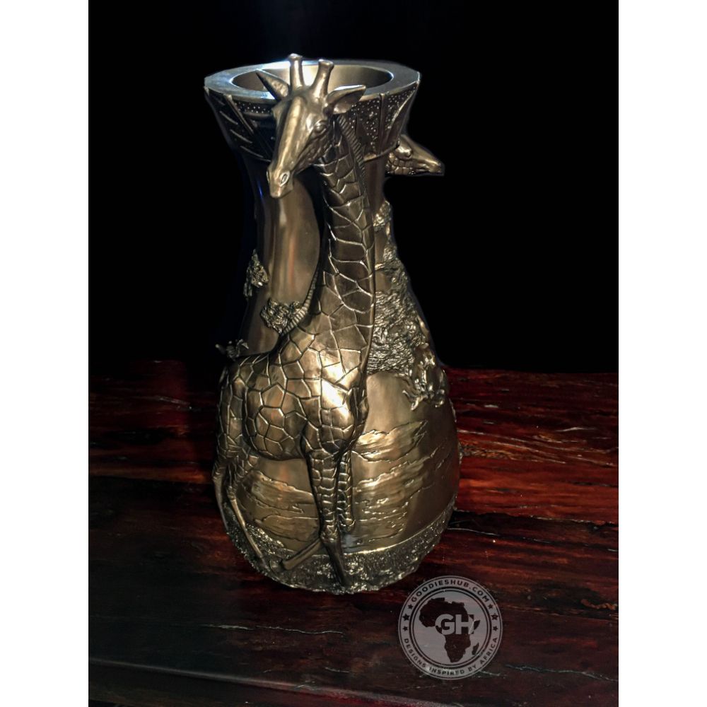 Giraffe Vase - Bronze
