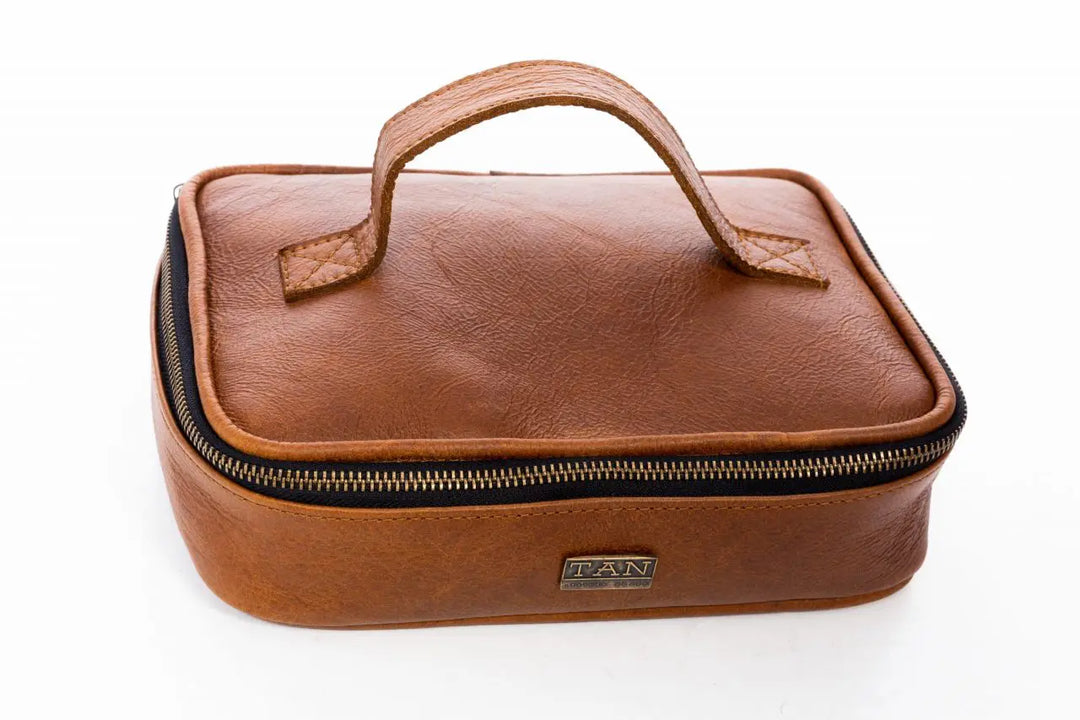 Ruby Leather Make-up Bag