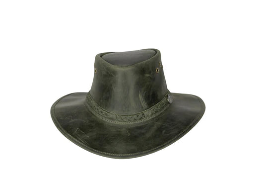 Rogue Rancher Hat Olive - Plaited Headband Springbok Range