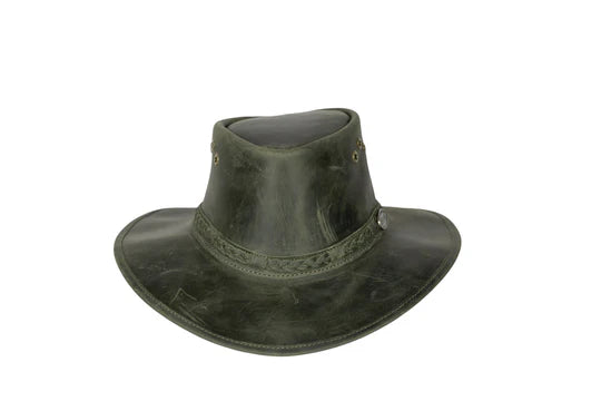 Rogue Rancher Hat Olive - Plaited Headband Springbok Range