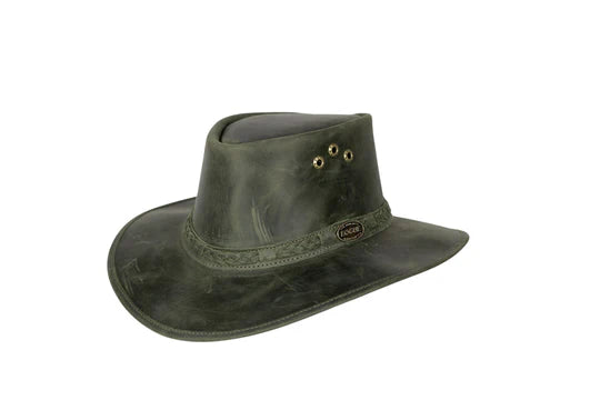 Rogue Rancher Hat Olive - Plaited Headband Springbok Range