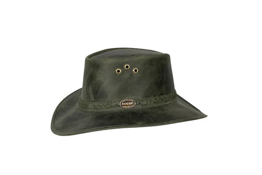 Rogue Rancher Hat Olive - Plaited Headband Springbok Range