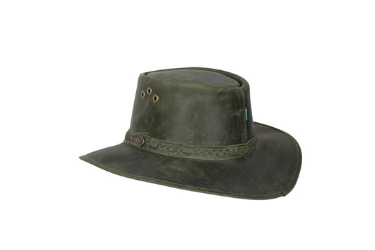 Rogue Rancher Hat Olive - Plaited Headband Springbok Range