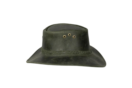 Rogue Rancher Hat Olive - Plaited Headband Springbok Range