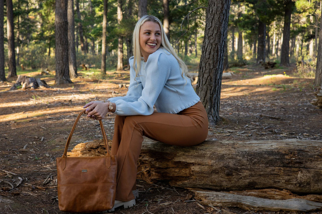 Ashley Leather Handbag