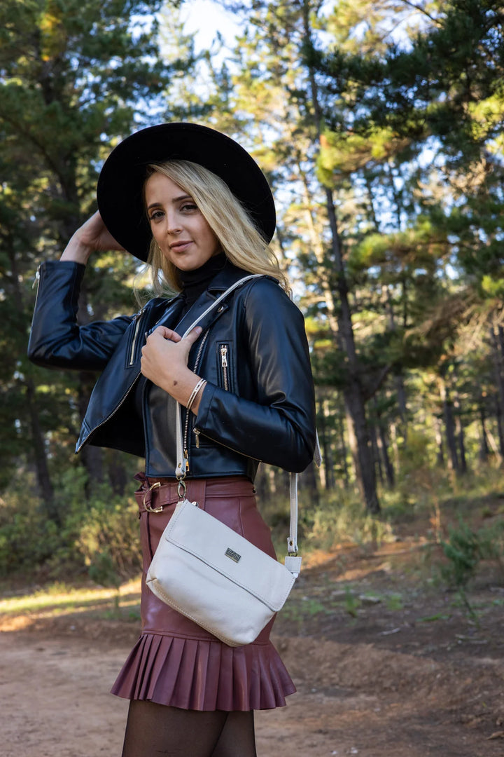 Mila Leather Sling Bag