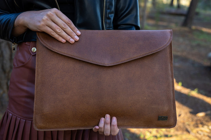 Authentic Genuine Leather Laptop Sleeve