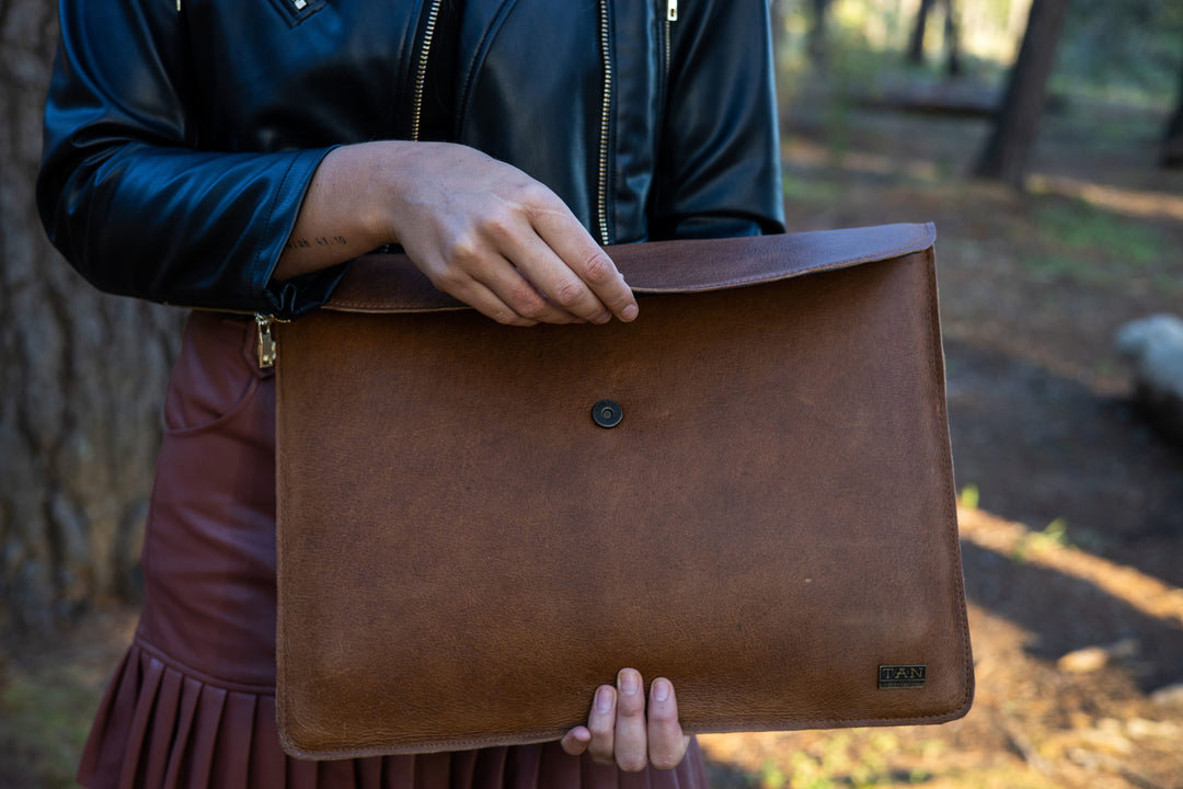 Authentic Genuine Leather Laptop Sleeve