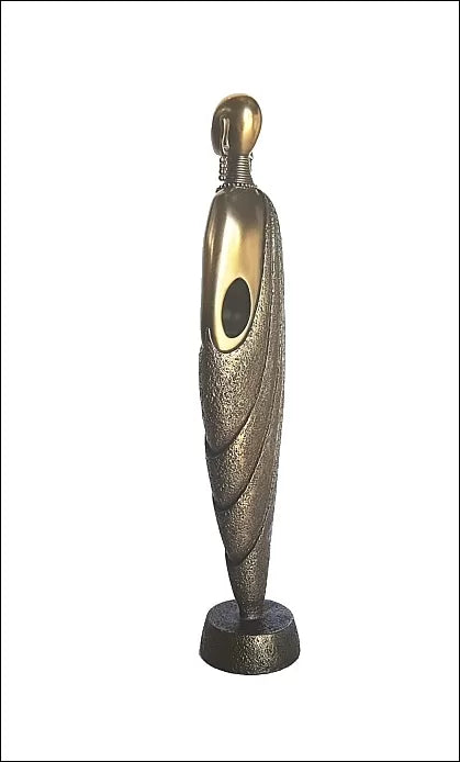 Warrior Abstract Figurine Bronze Sculpture
