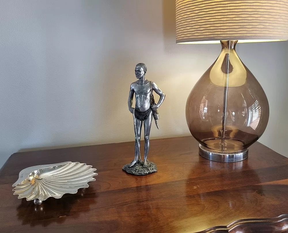 San Hunter Pewter African Figurine