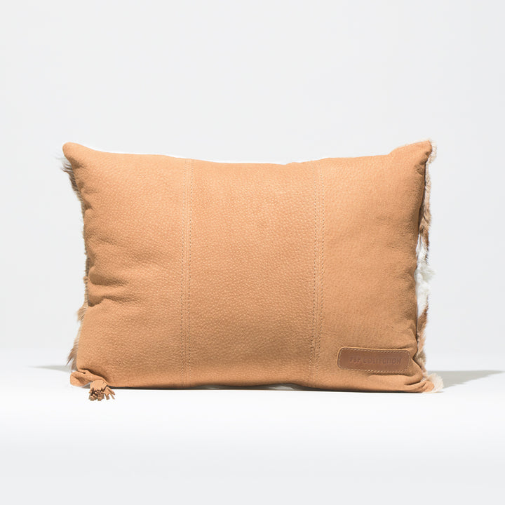 Natural Springbok Cushion Cover with Pig suede backing 30 x 40cm (Excluding Inner)