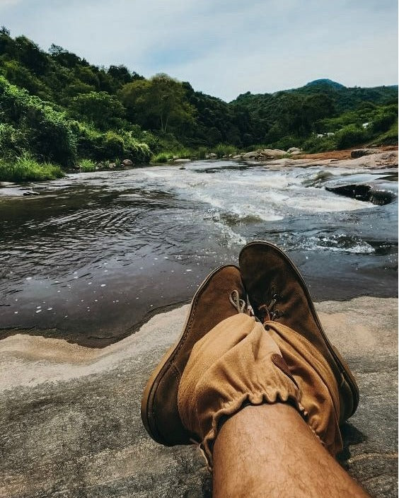 Rogue Short Leather Gaiter - Velcro Pig Skin