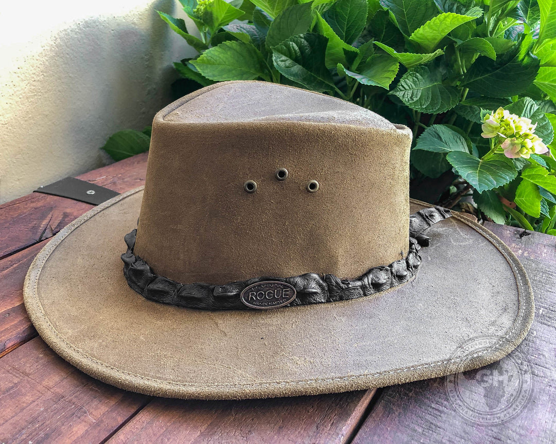 Rogue Chobe Hat Pamplona with a Crocodile leather band around the crown
