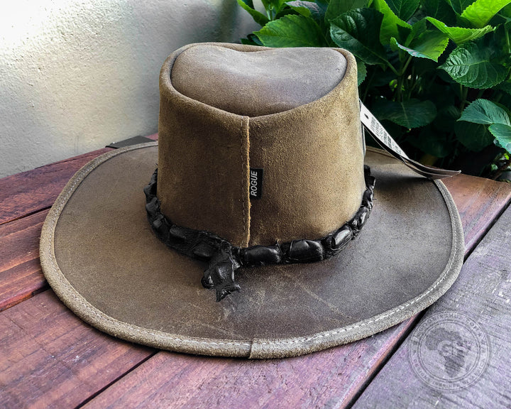 Rogue Chobe Hat Pamplona with a Crocodile leather band around the crown