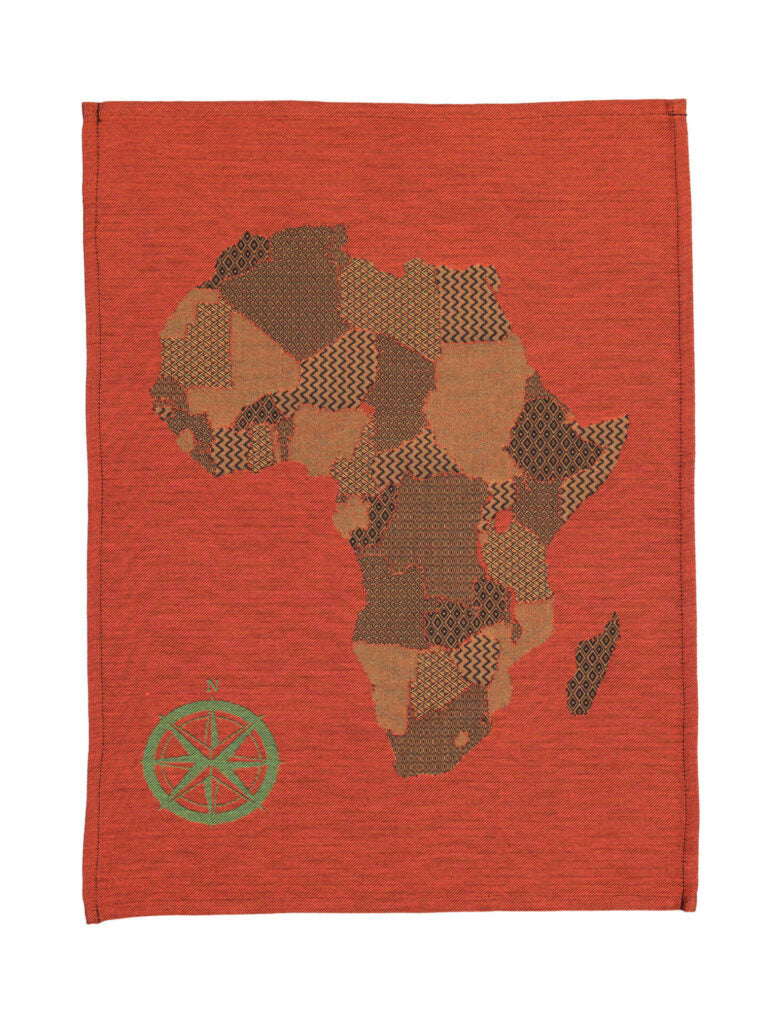 Africa Map Collection Tea Towels 45x62cm / 18x24"
