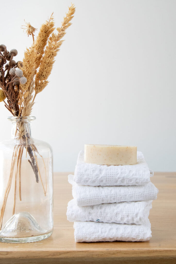 Waffle Collection Facecloths 30x30cm / 12x12" Set of 4
