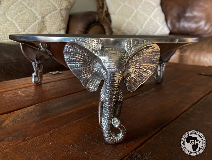 3 Elephant Cone Bowl - Lamu Aluminium Tableware