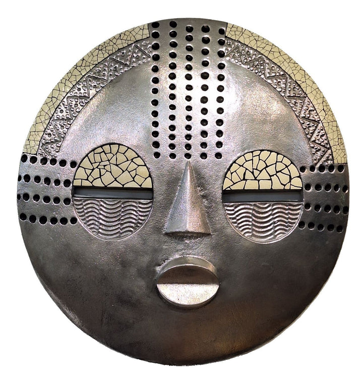 Baluba Mask Large Size Wall Mounted - Aluminium