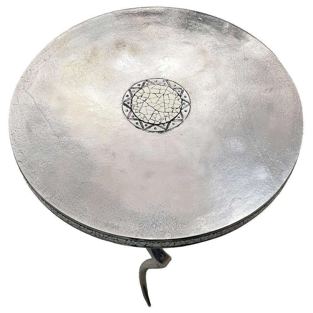 Kudu Horn Side Table - Aluminium