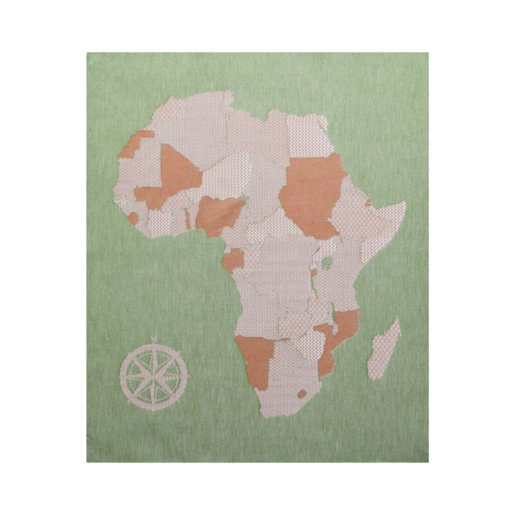 Africa Map Collection Tea Towels 45x62cm / 18x24"