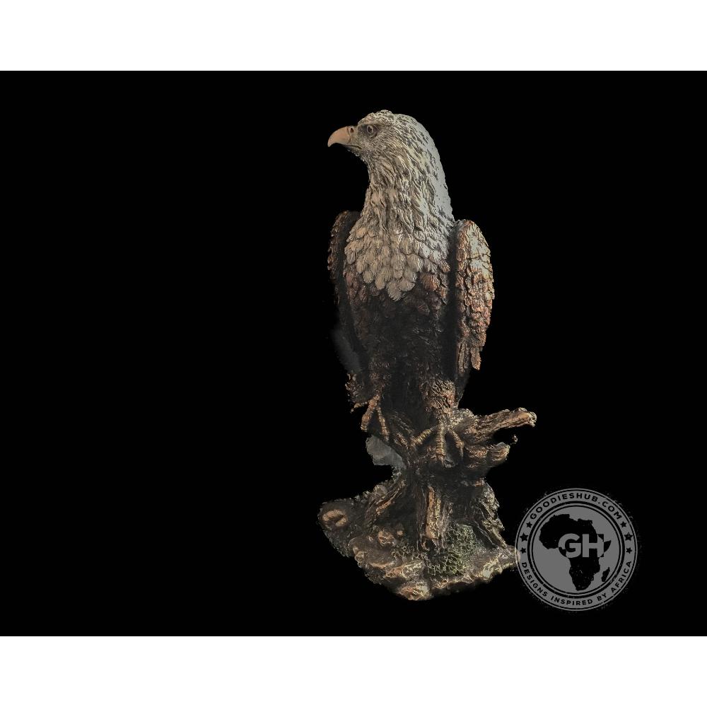 African Fish Eagle Bronzed Sculpture
