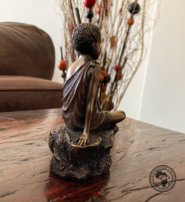 Ayubu African Figurine Bronze Sculpture