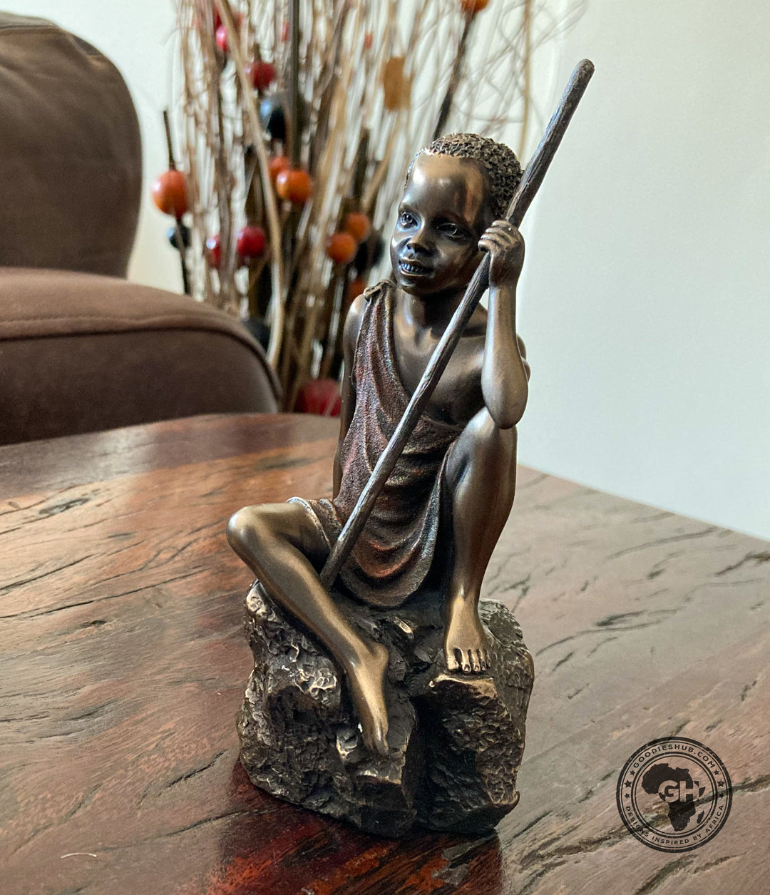 Ayubu African Figurine Bronze Sculpture