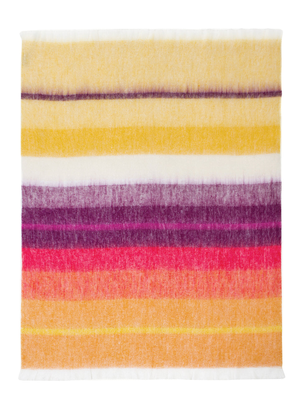 Beautiful Story Mohair Blanket - African Bright Stripe