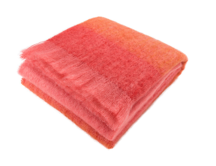 Beautiful Story Mohair Blanket - Coral