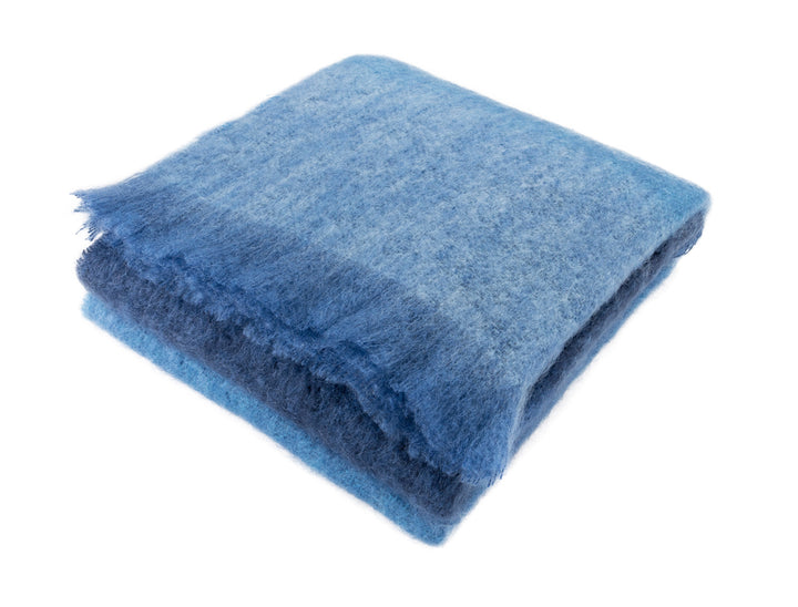 Beautiful Story Mohair Blanket - Indigo Sky