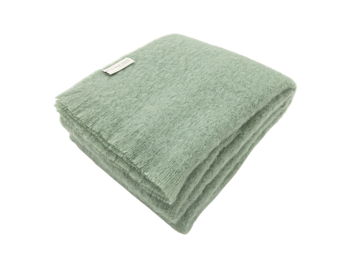 Beautiful Story Mohair Blanket - Sage