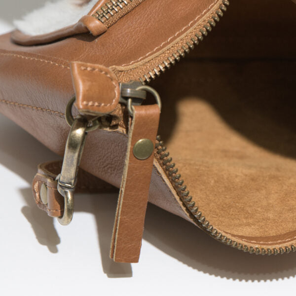 Belt Bag Springbok with Tan Leather