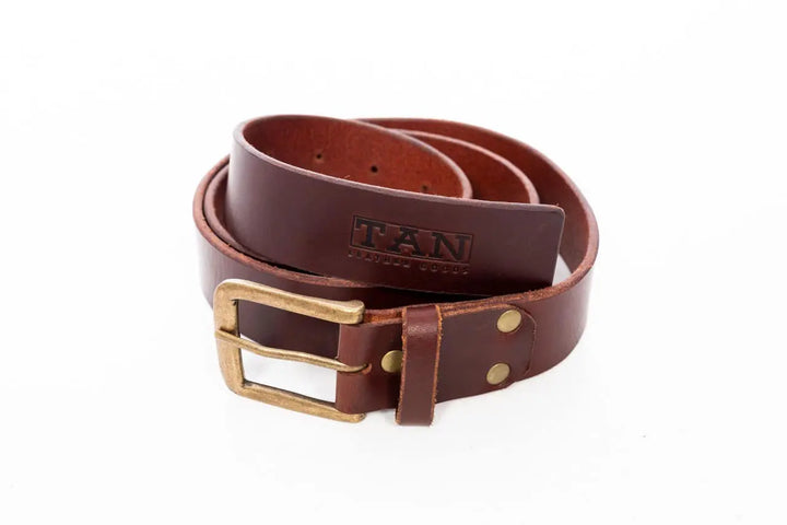 Tan Leather Belt Brown