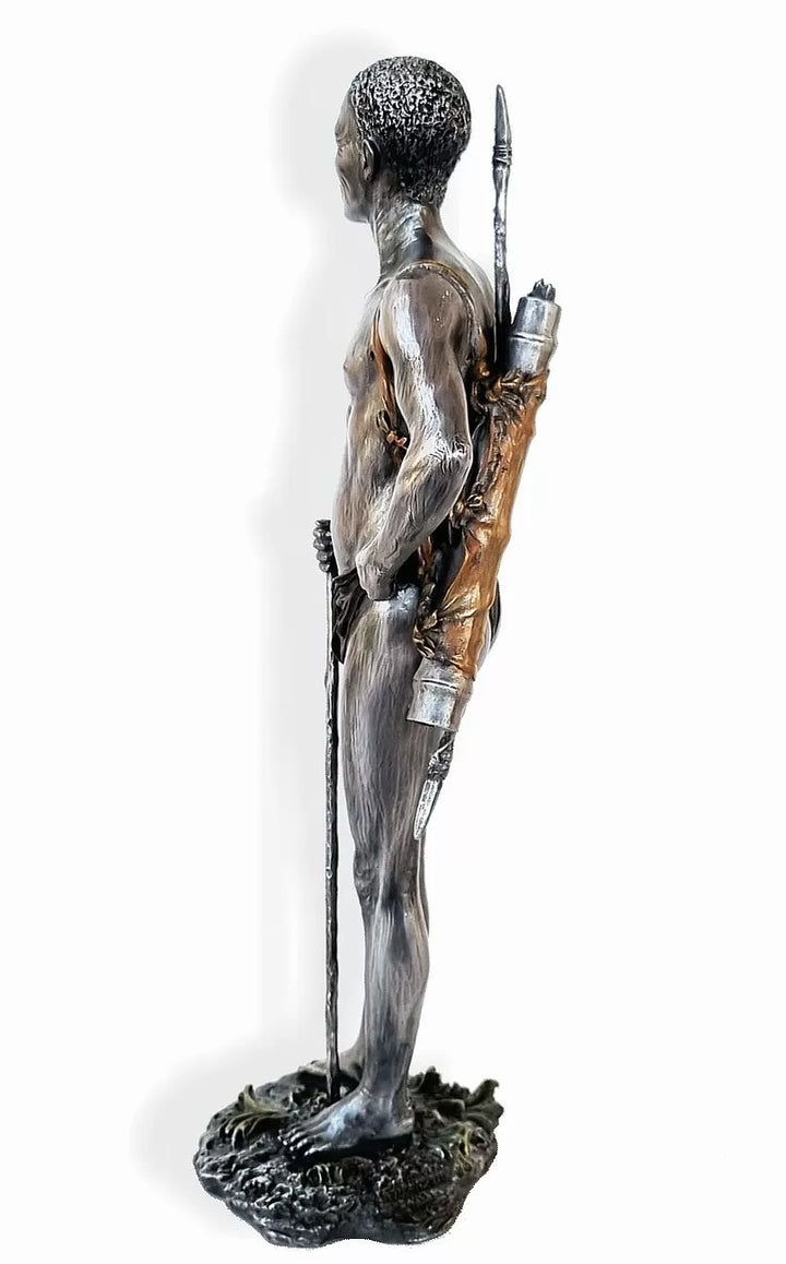 San Hunter Pewter African Figurine