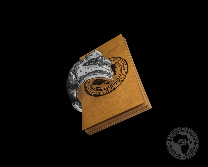 Business Card Holder Pewter - Cheetah Africa Collection - Diana Carmichael