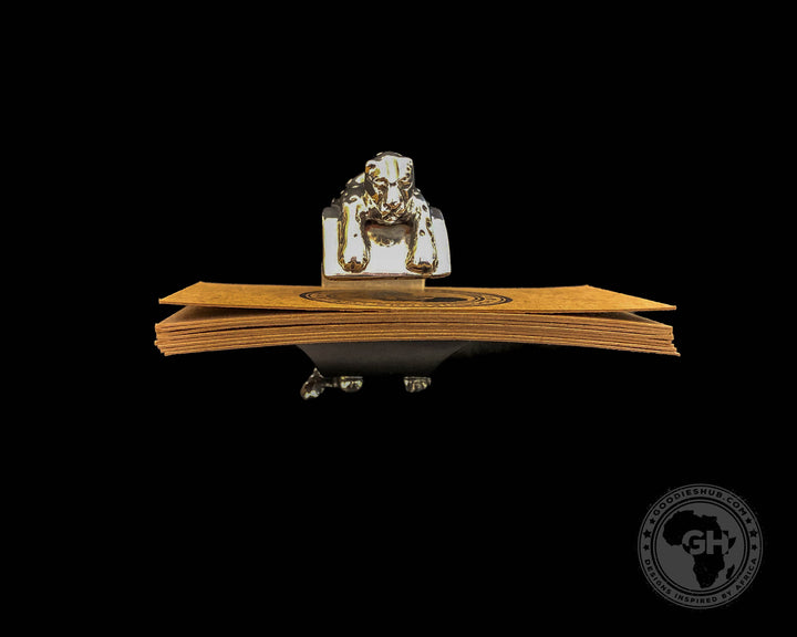 Business Card Holder Pewter - Cheetah Africa Collection - Diana Carmichael