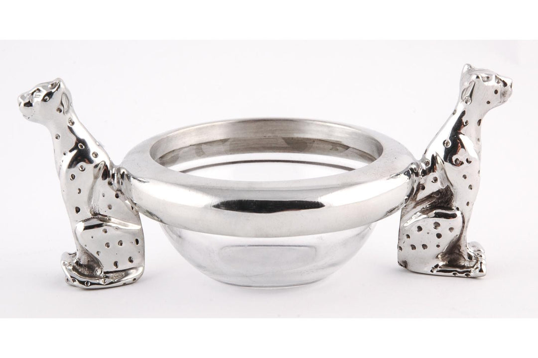 Dish 60mm Double Sitting Cheetah - Cheetah Africa Collection - Diana Carmichael