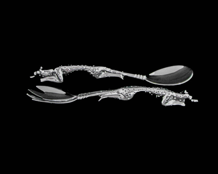 Salad Server Small - Cheetah Africa Collection - Diana Carmichael