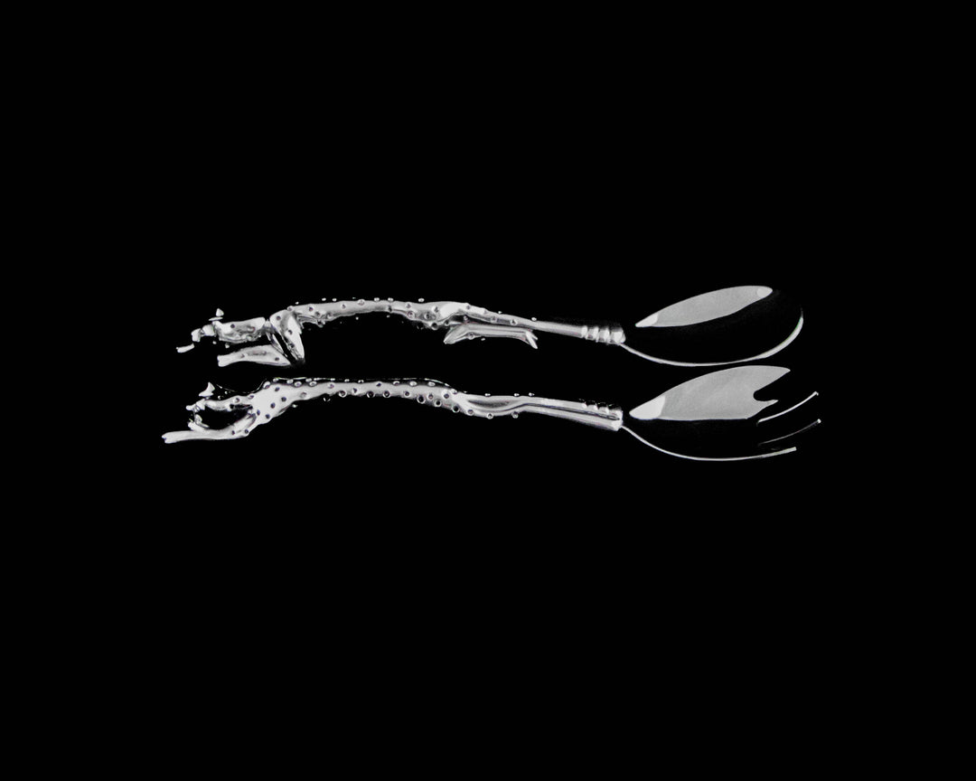 Salad Server Small - Cheetah Africa Collection - Diana Carmichael