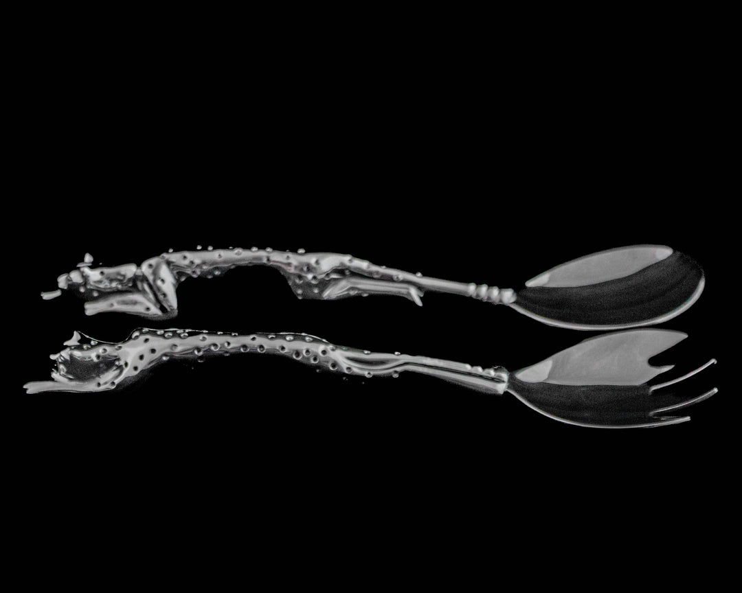 Salad Server Small - Cheetah Africa Collection - Diana Carmichael