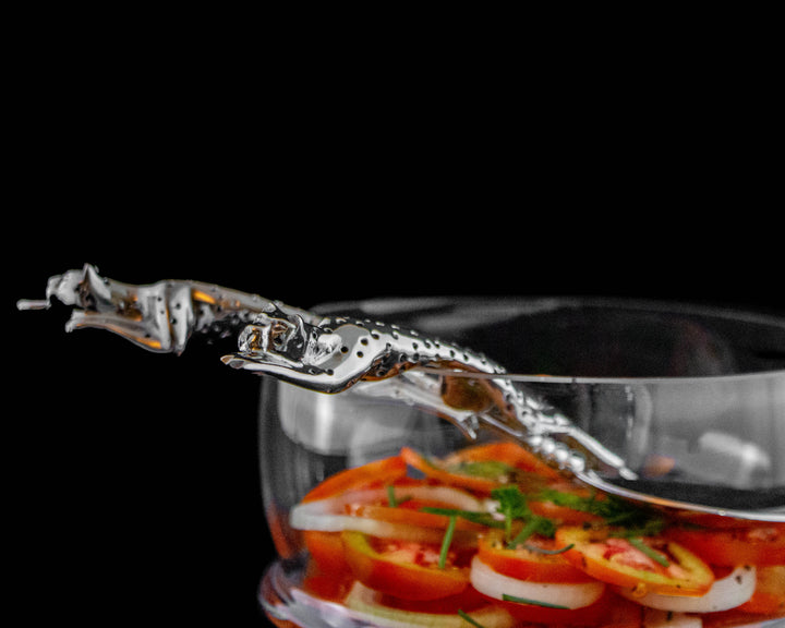 Salad Server Small - Cheetah Africa Collection - Diana Carmichael