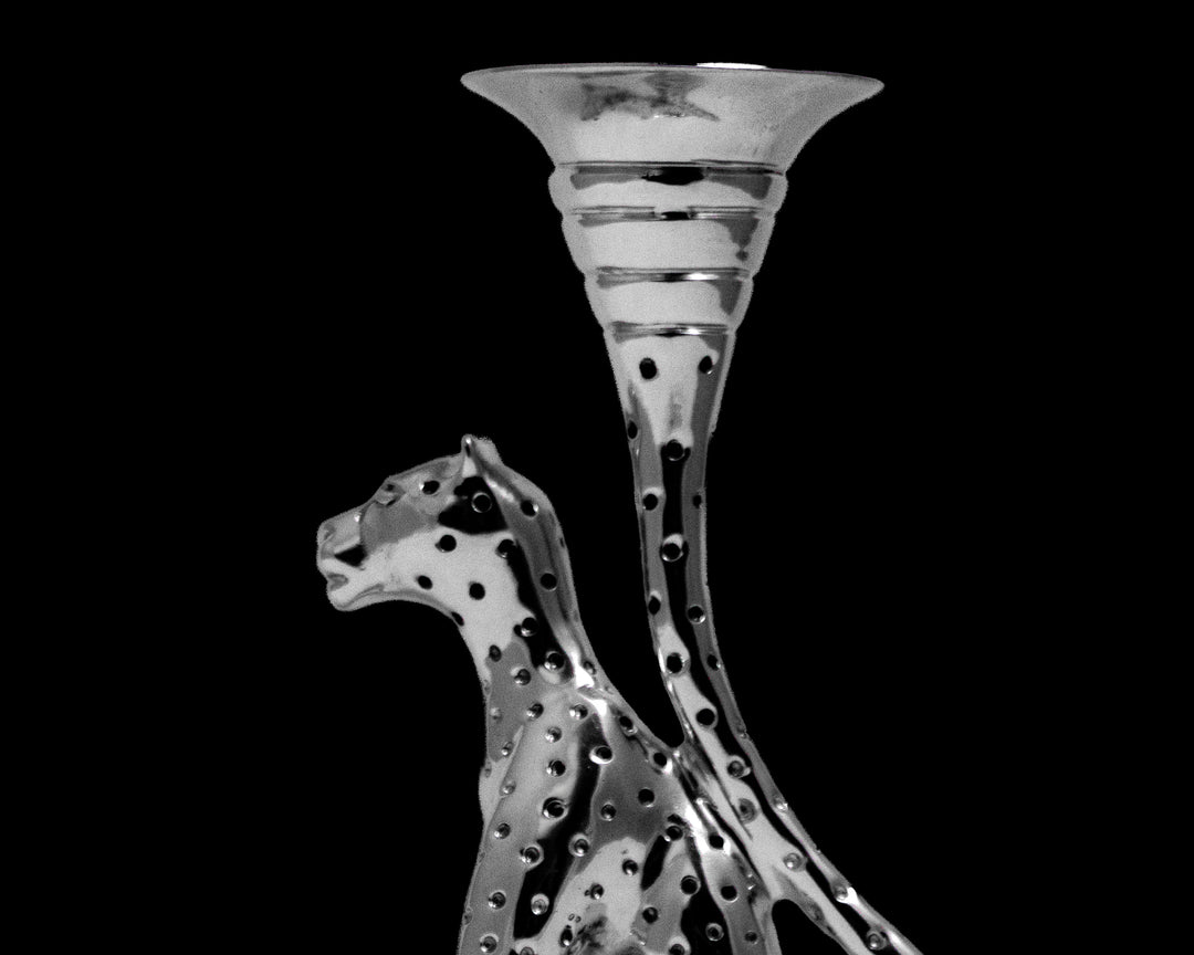 Candlestick - Cheetah Africa Collection - Diana Carmichael