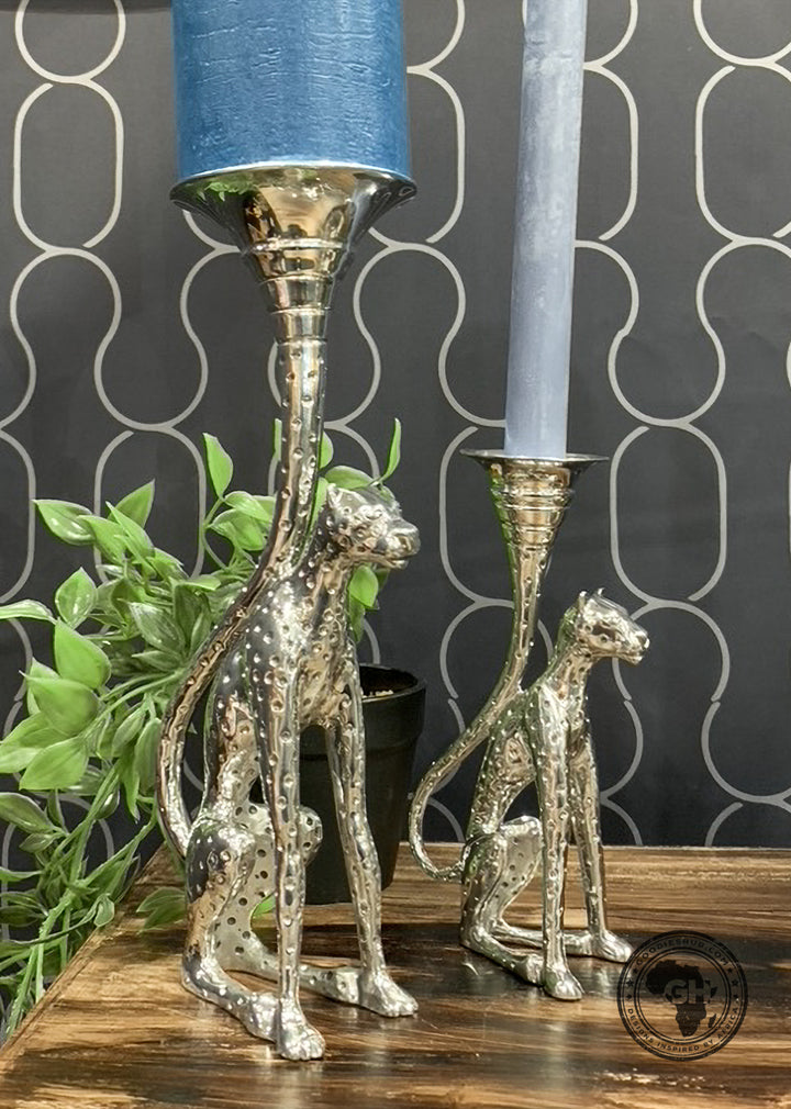 Candlestick - Cheetah Africa Collection - Diana Carmichael