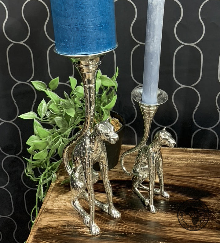 Candlestick - Cheetah Africa Collection - Diana Carmichael