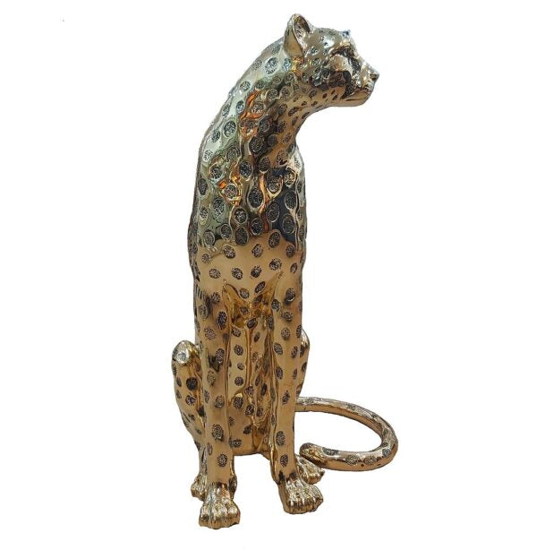 Cheetah Sitting Classic Gold (Life-size) Head Left