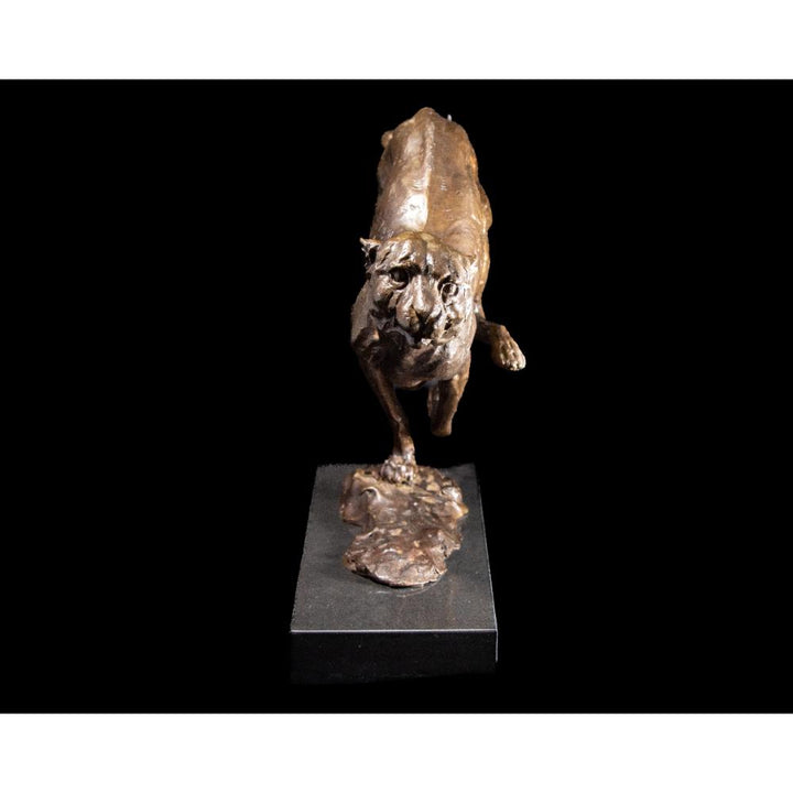 Cheetah Hunting Bronze Sculpture