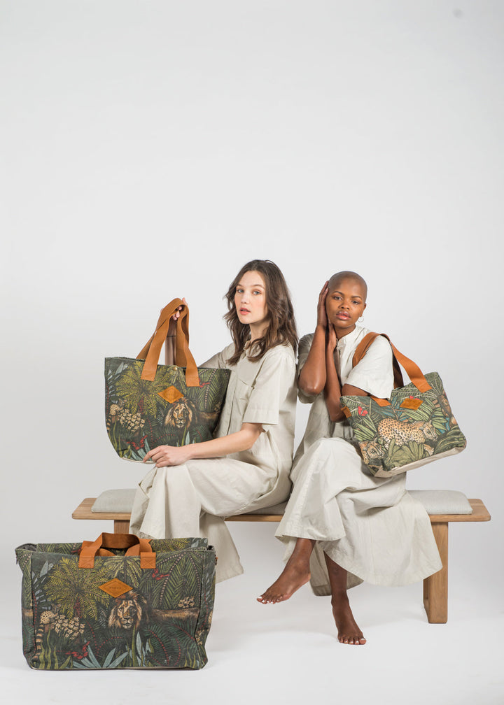 Betty Bag by KL Studio - Animal Print Canvas