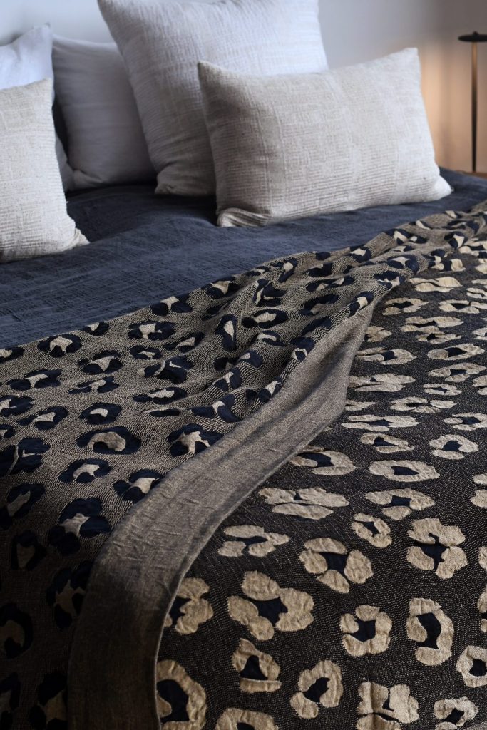 Metallic Leopard Throw - 210x290cm / 83"x114"