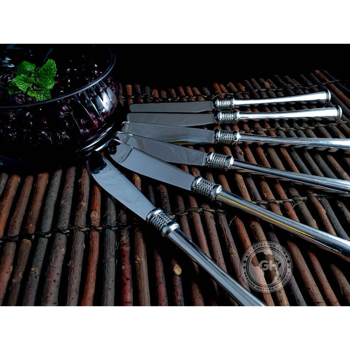 Dessert Knife Set of 6 - Noblesse Collection - Diana Carmichael