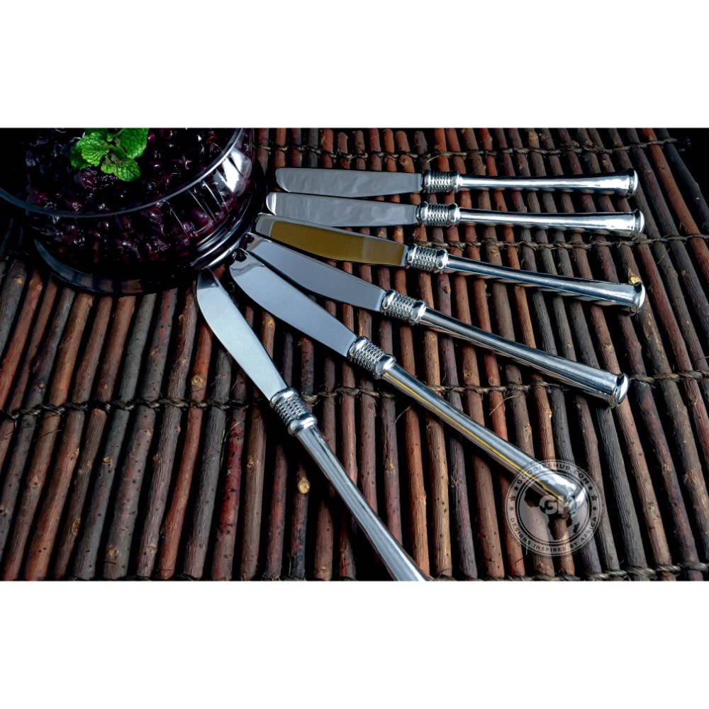 Dessert Knife Set of 6 - Noblesse Collection - Diana Carmichael